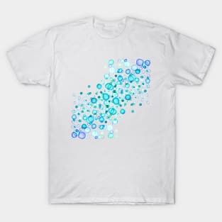 Watercolor Row of Layered Bubbles T-Shirt